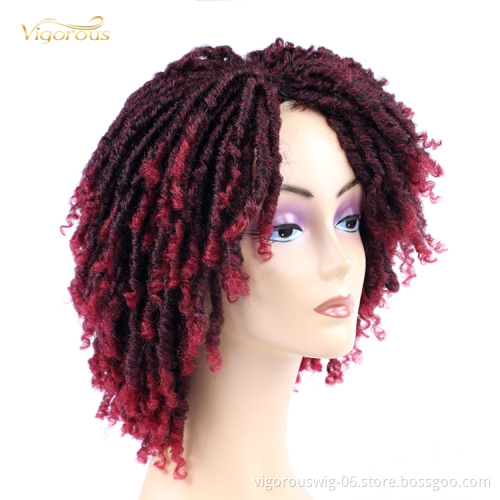 Darling Synthetic Wigs Gluless Short Bob Cut Crochet Ombre Bug Pre Stretched Pretwisted Passion Twist Hair